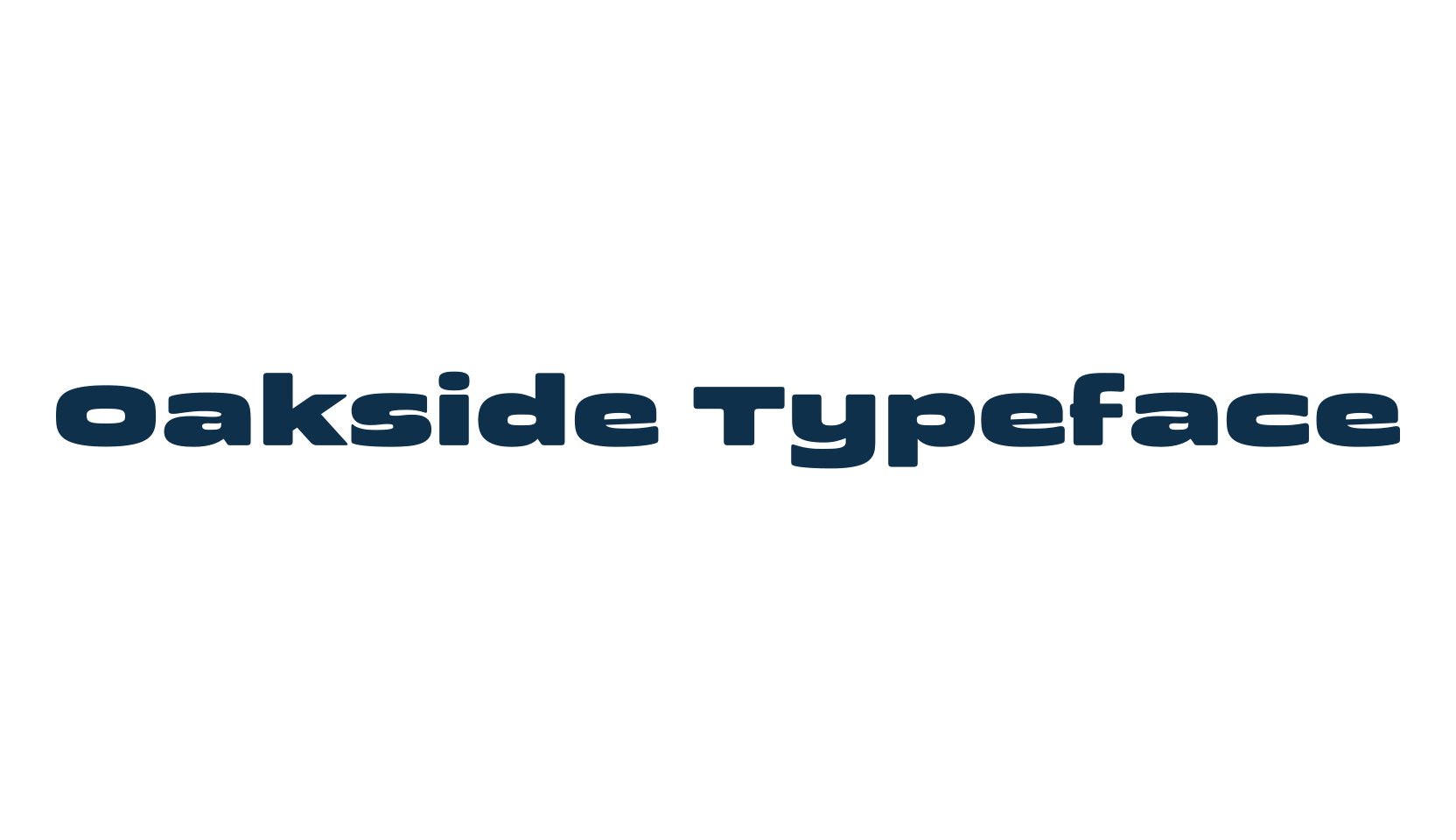 Oakside Typeface, basic sans serif font preview