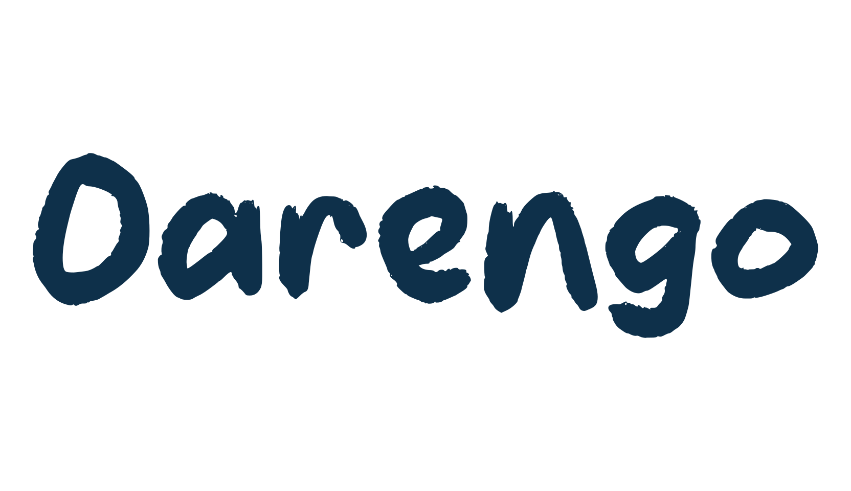 Oarengo, brush font preview