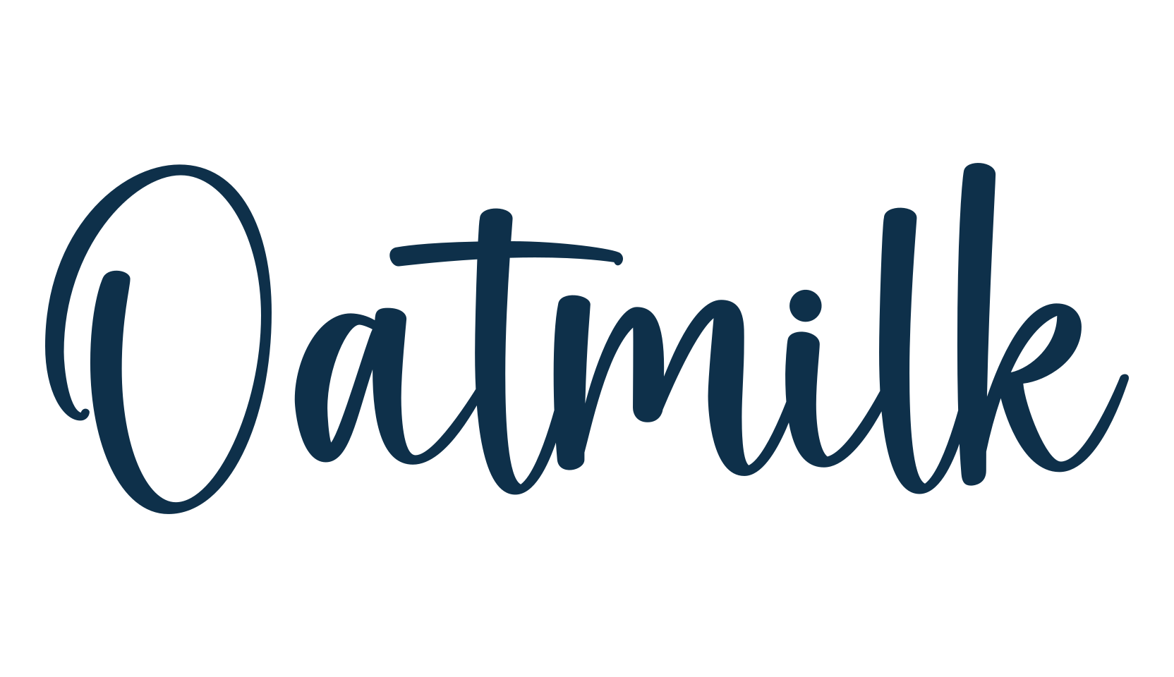 Oatmilk, handwriting font preview