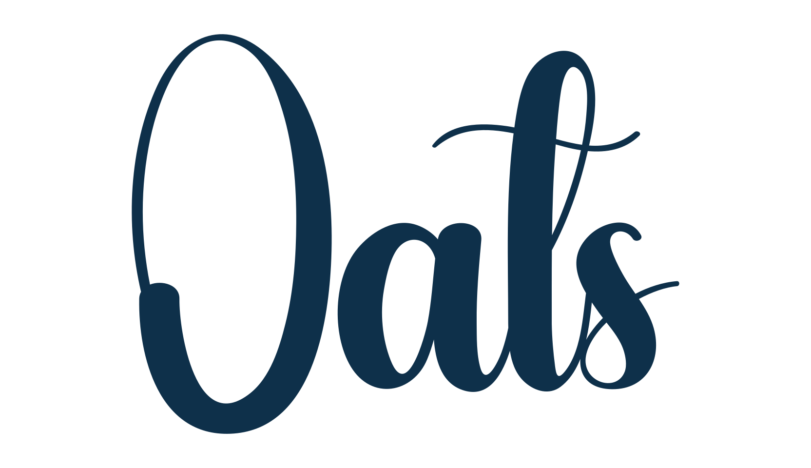 Oats, fancy various decorative script calligraphy font preview