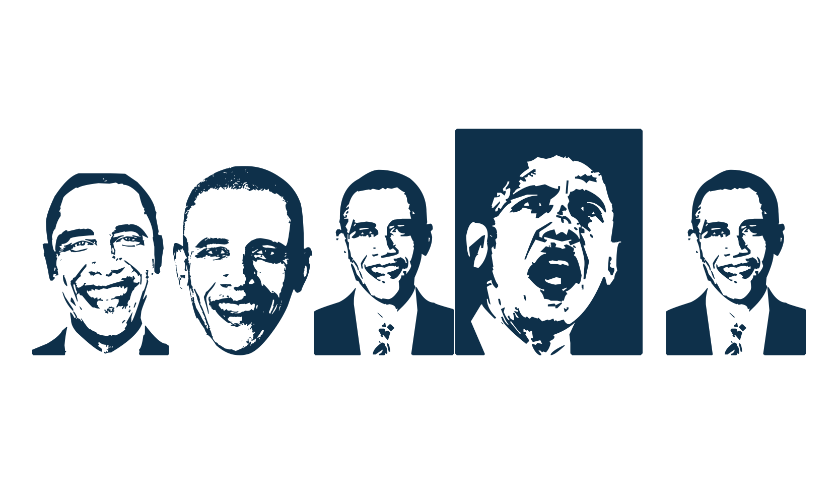 Obama, fancy decorative font preview