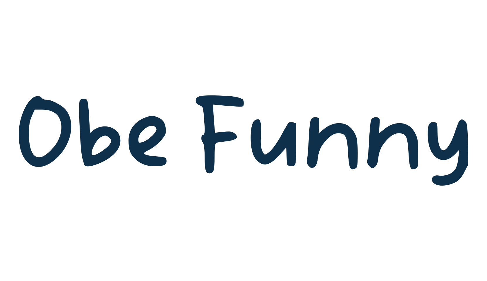 Obe Funny, fancy cartoon decorative comic font preview