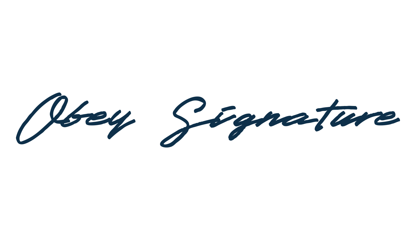Obey Signature, script handwritten fancy decorative calligraphy font preview