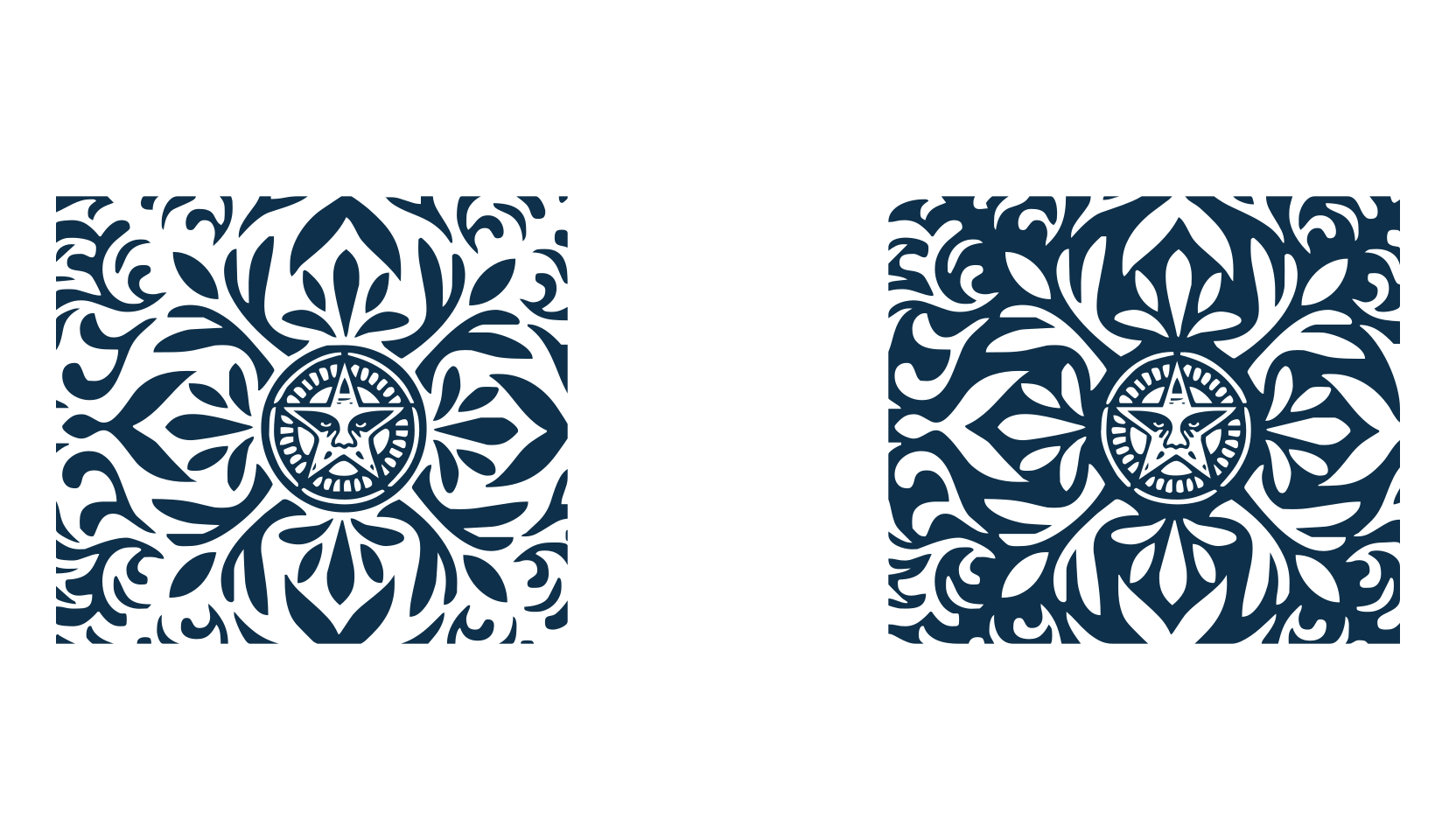 Obey Patterns, fancy decorative font preview