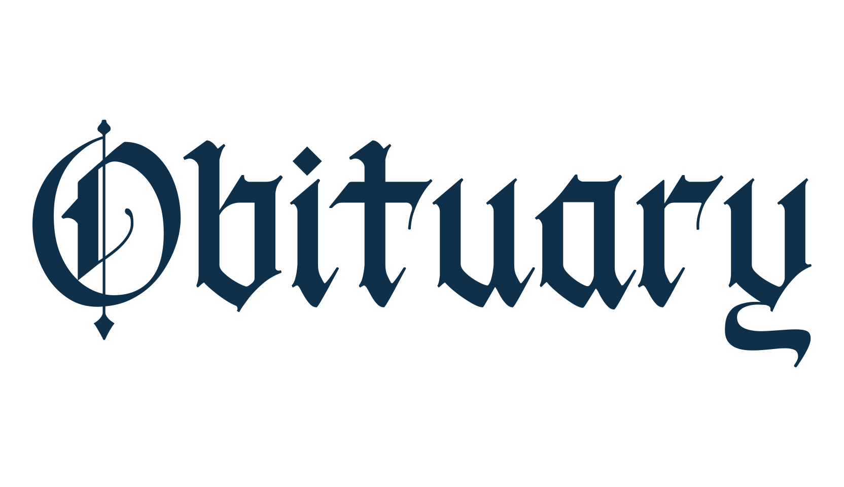 Obituary, gothic modern font preview