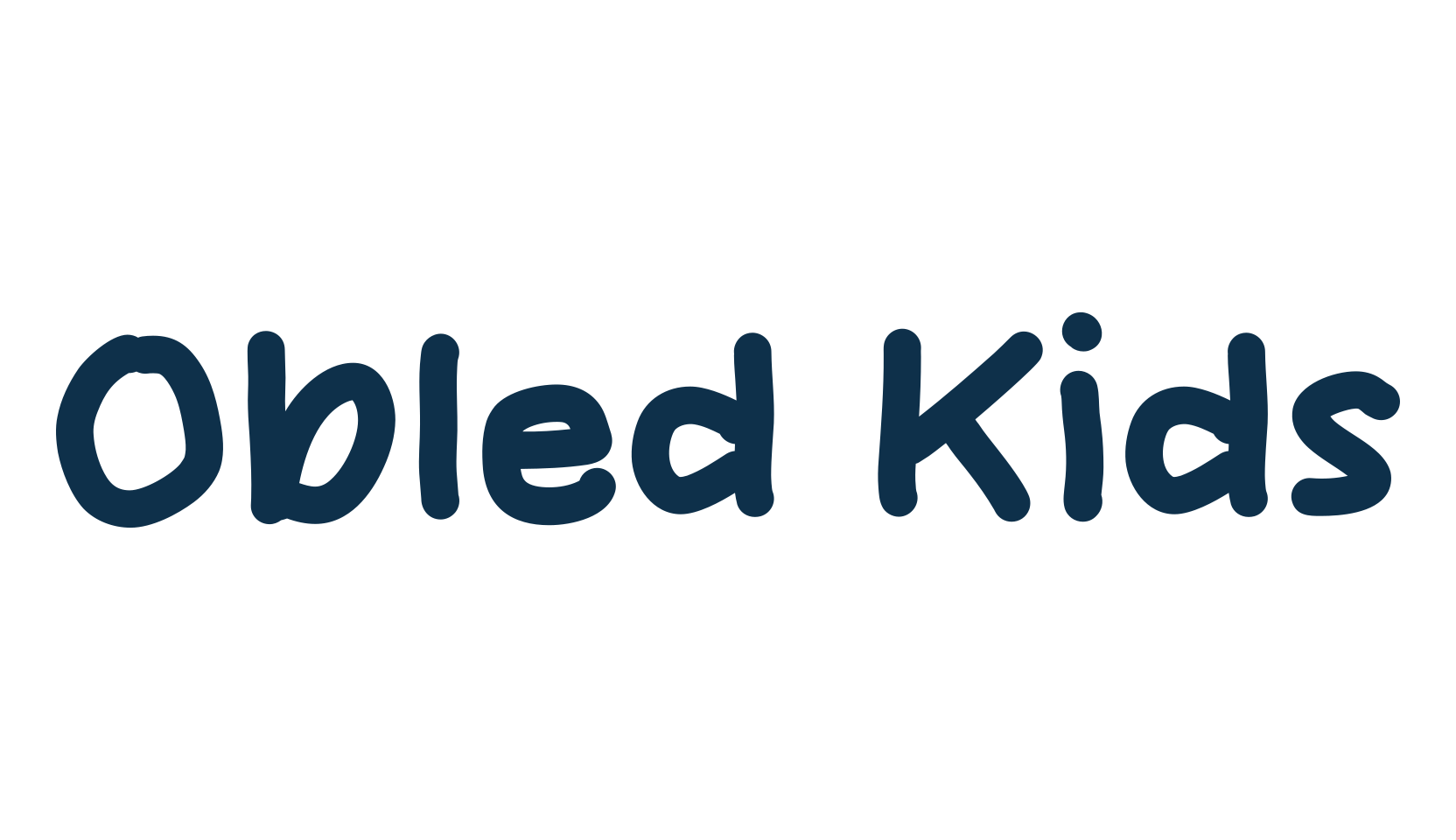 Obled Kids, script handwritten fancy decorative calligraphy font preview
