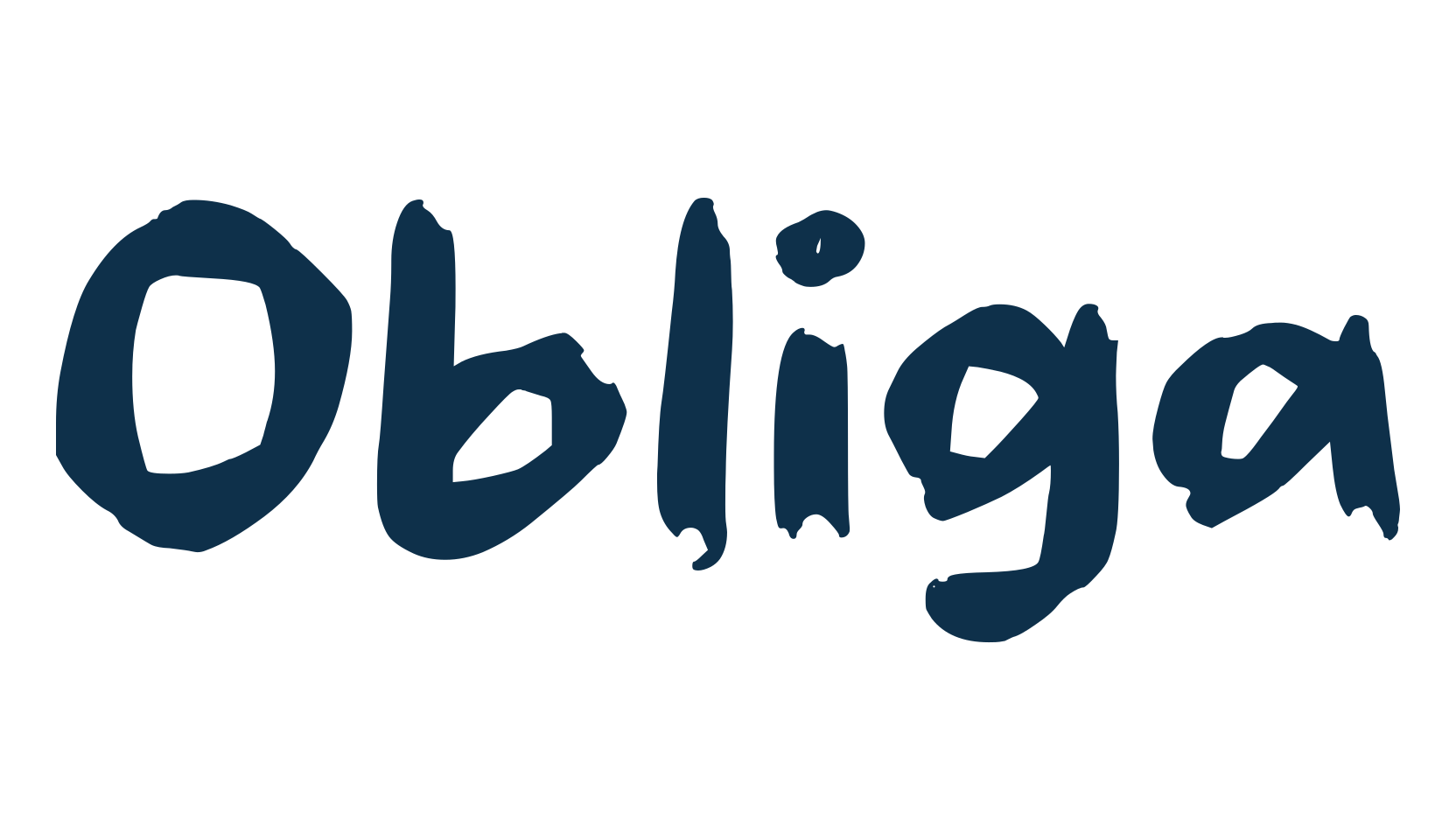 Obliga, brush font preview