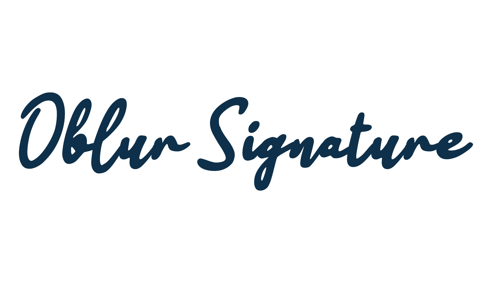 Oblur Signature, script brush fancy decorative calligraphy font preview