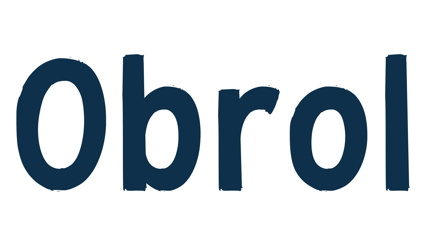 Obrol, fancy cartoon decorative font preview