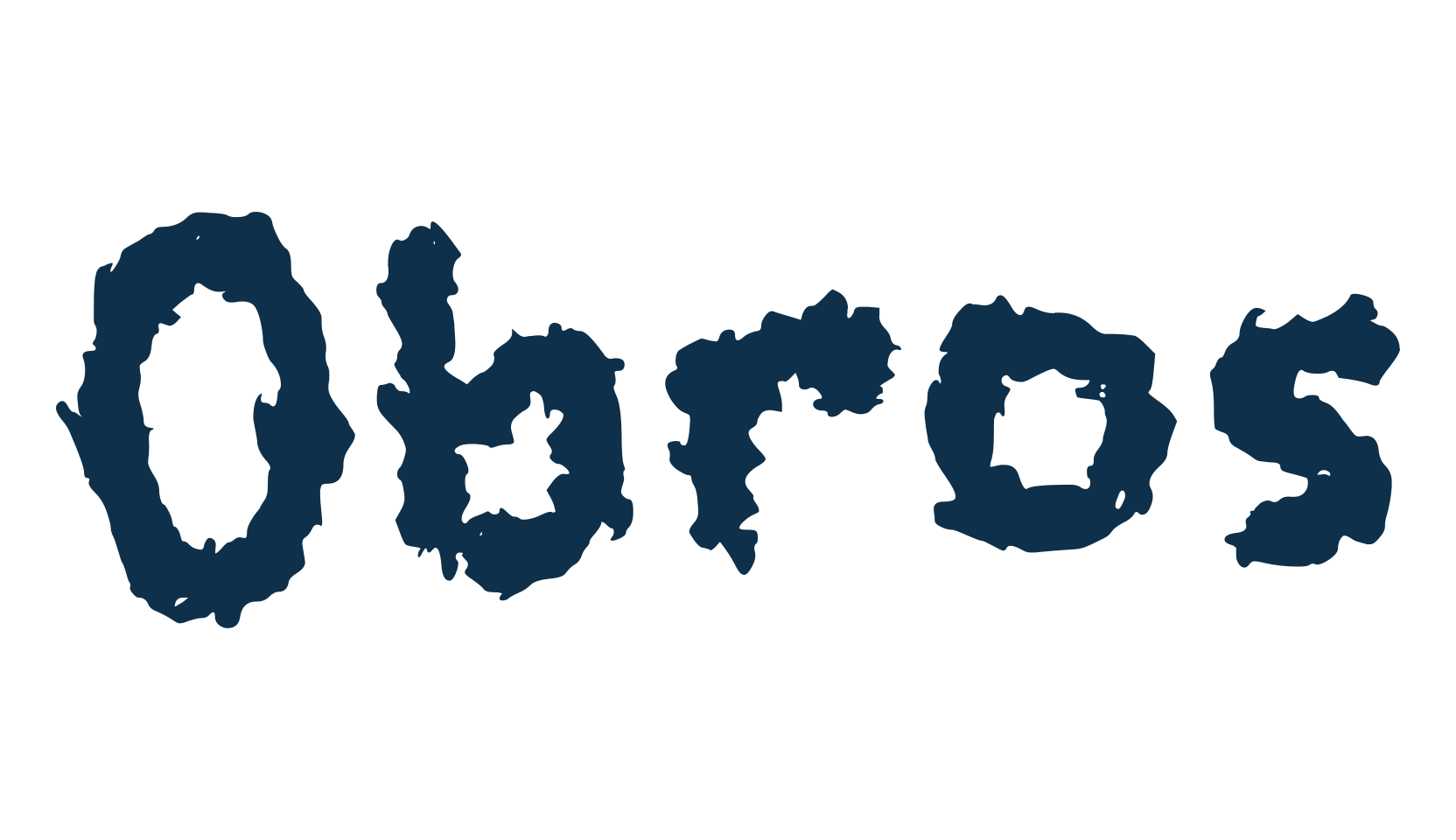 Obros, halloween font preview