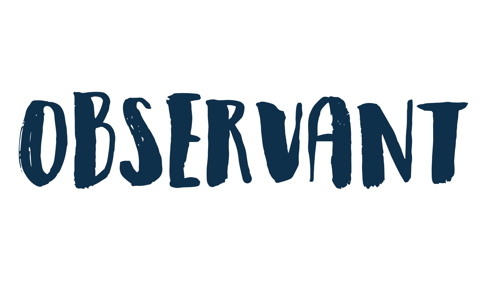 Observant, brush font preview