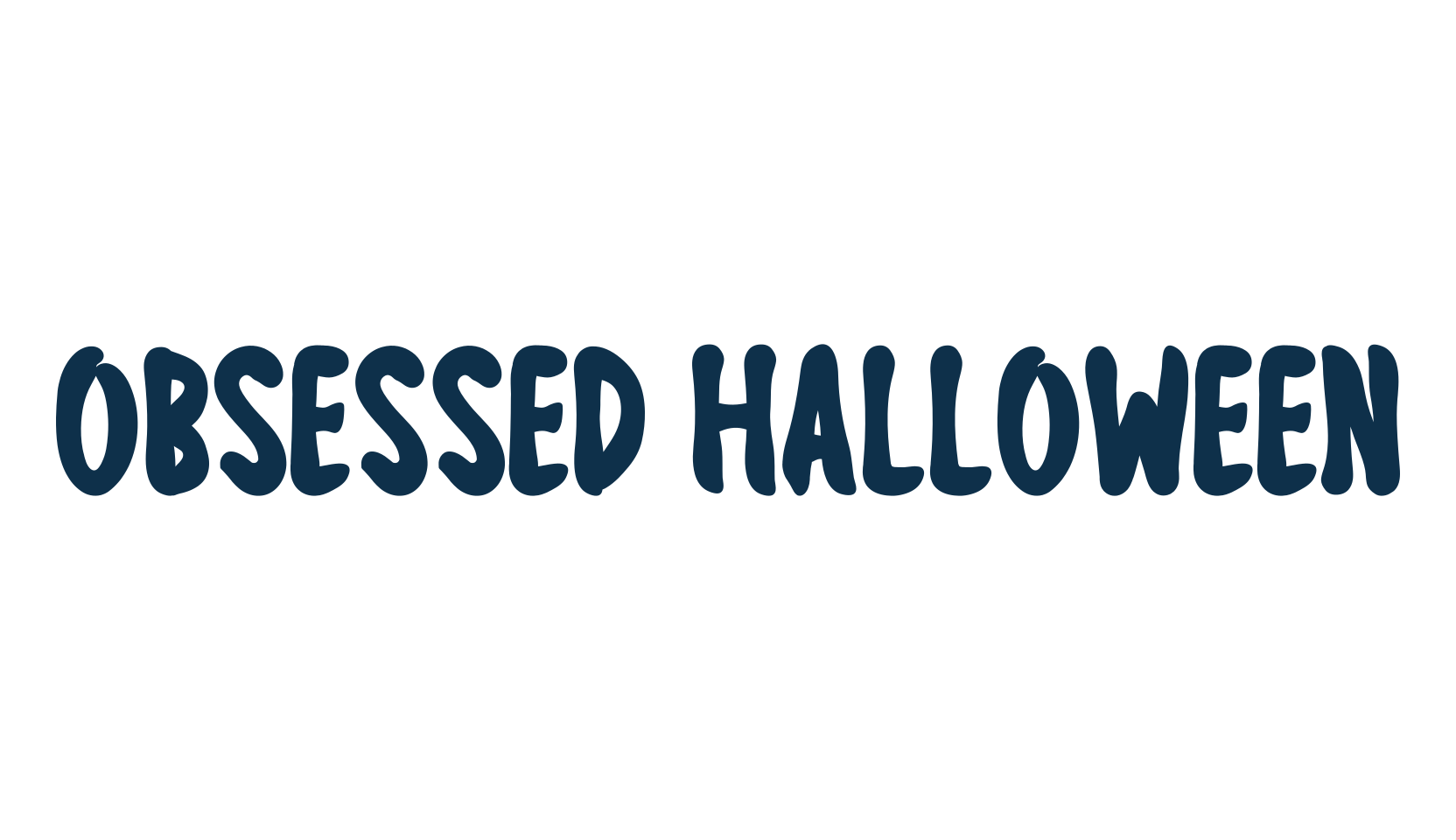 Obsessed Halloween, fancy decorative font preview