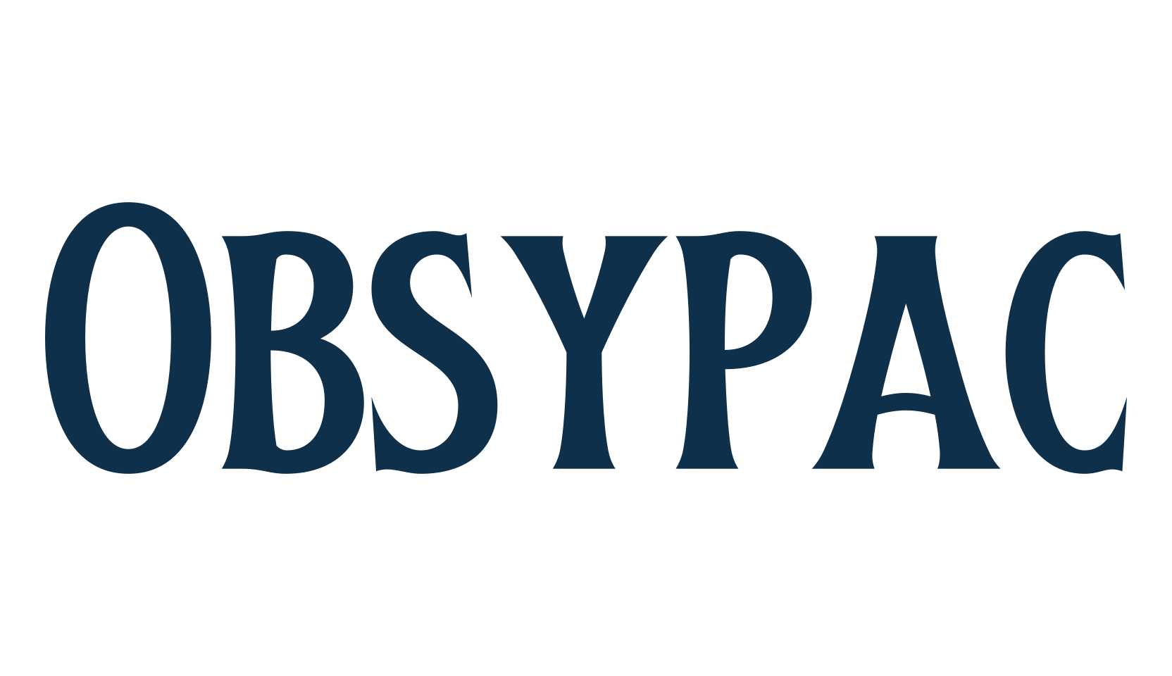 Obsypac, fancy retro decorative font preview