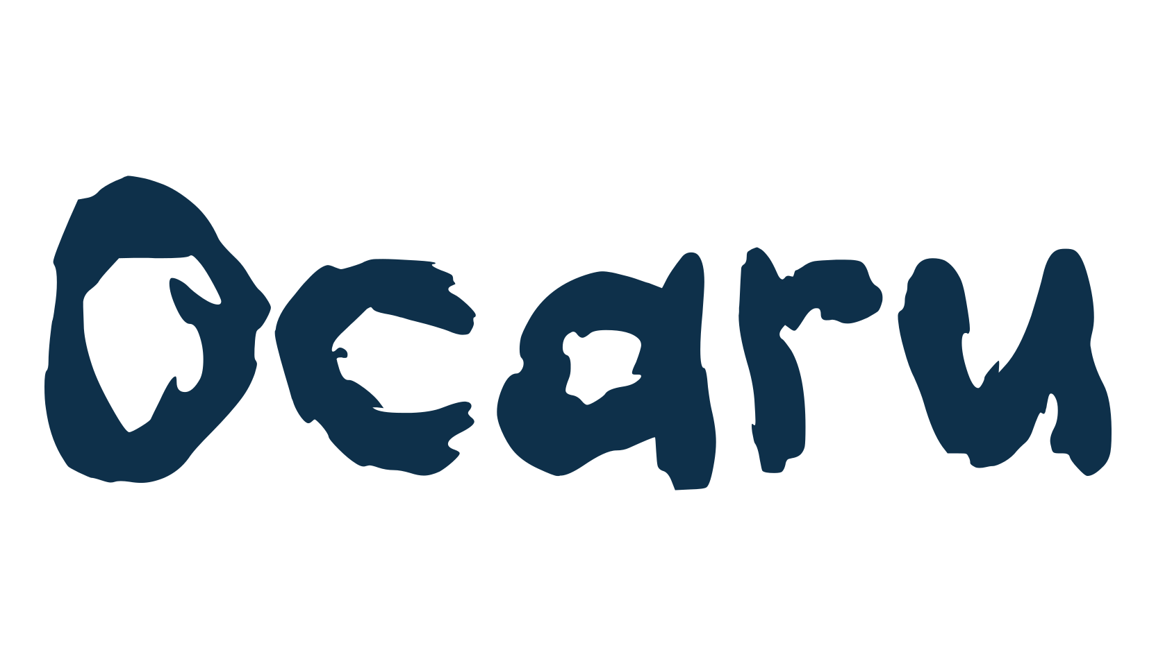 Ocaru, brush font preview