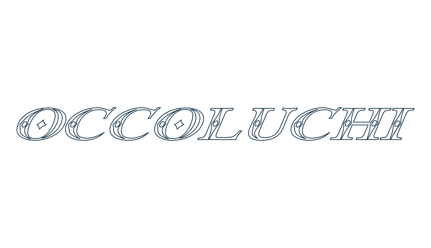 Occoluchi, fancy decorative font preview