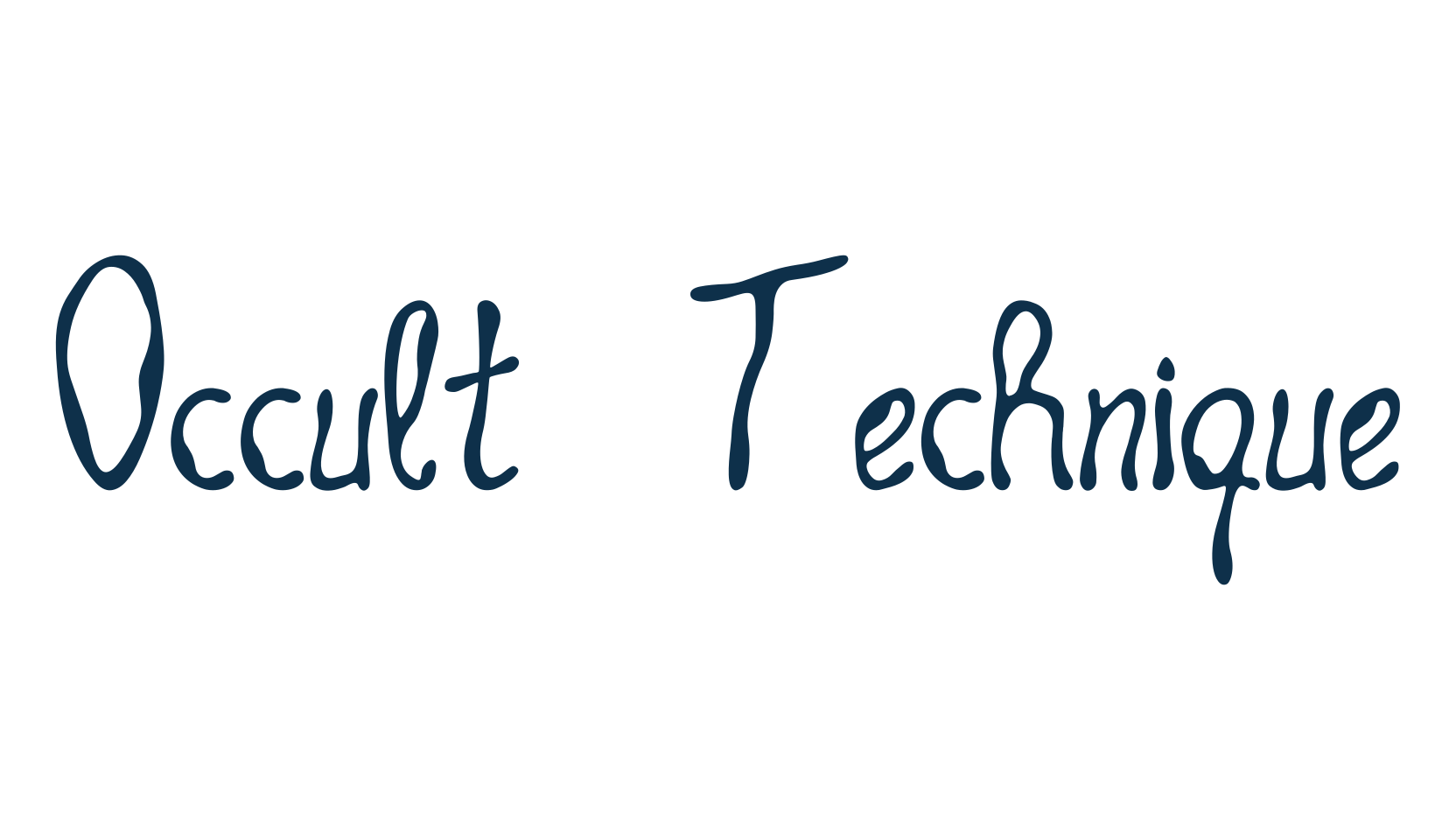 Occult Technique, various font preview
