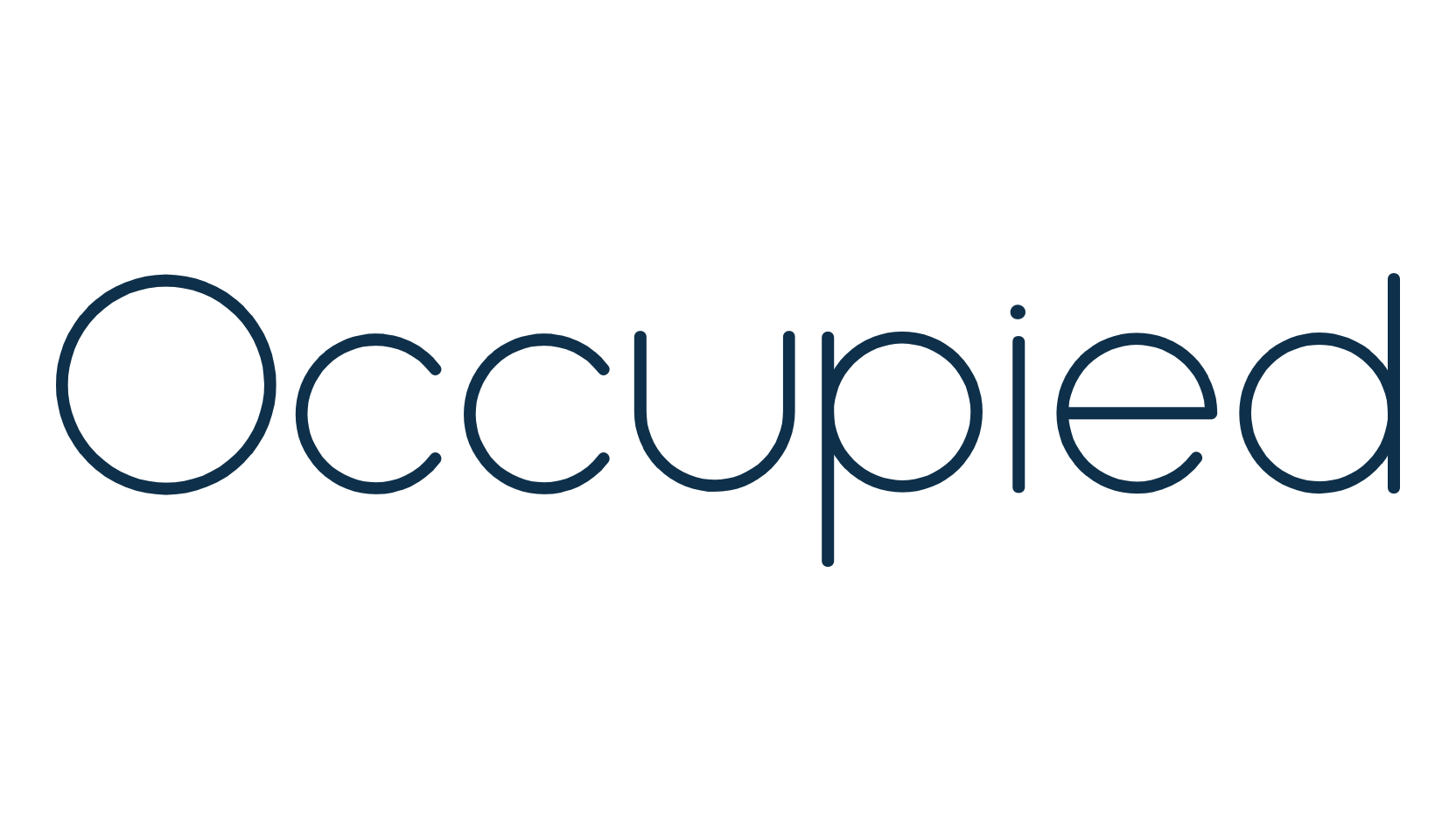 Occupied, basic sans serif font preview