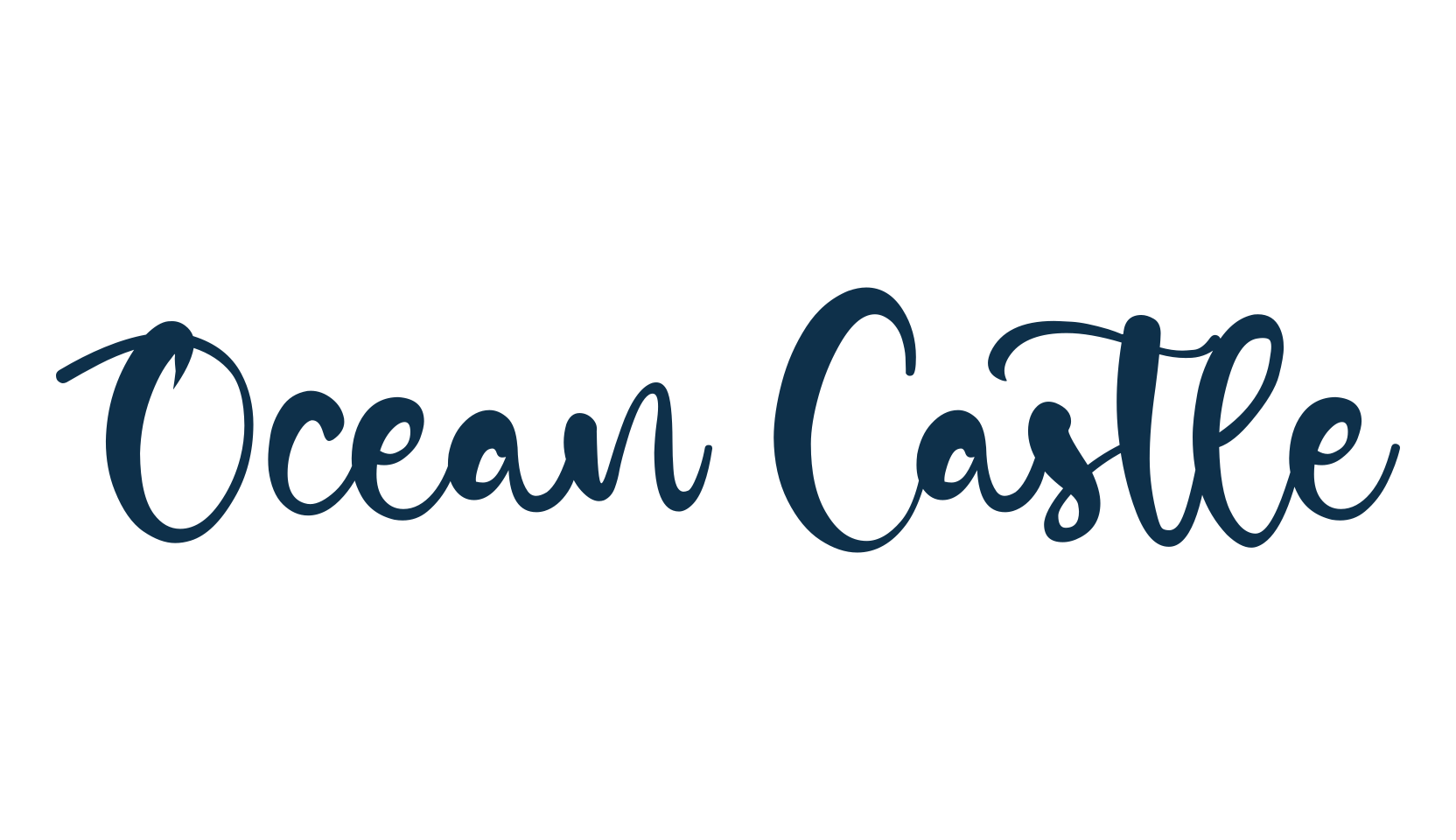 Ocean Castle, fancy various decorative script calligraphy font preview