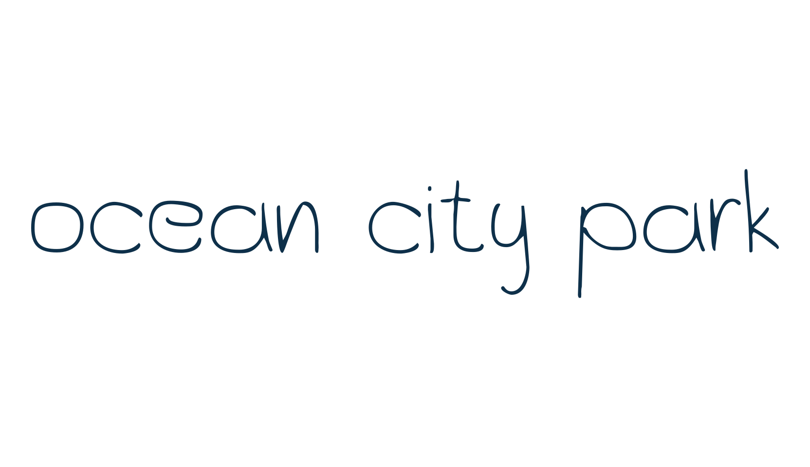 Ocean City Park, script handwritten fancy decorative calligraphy font preview