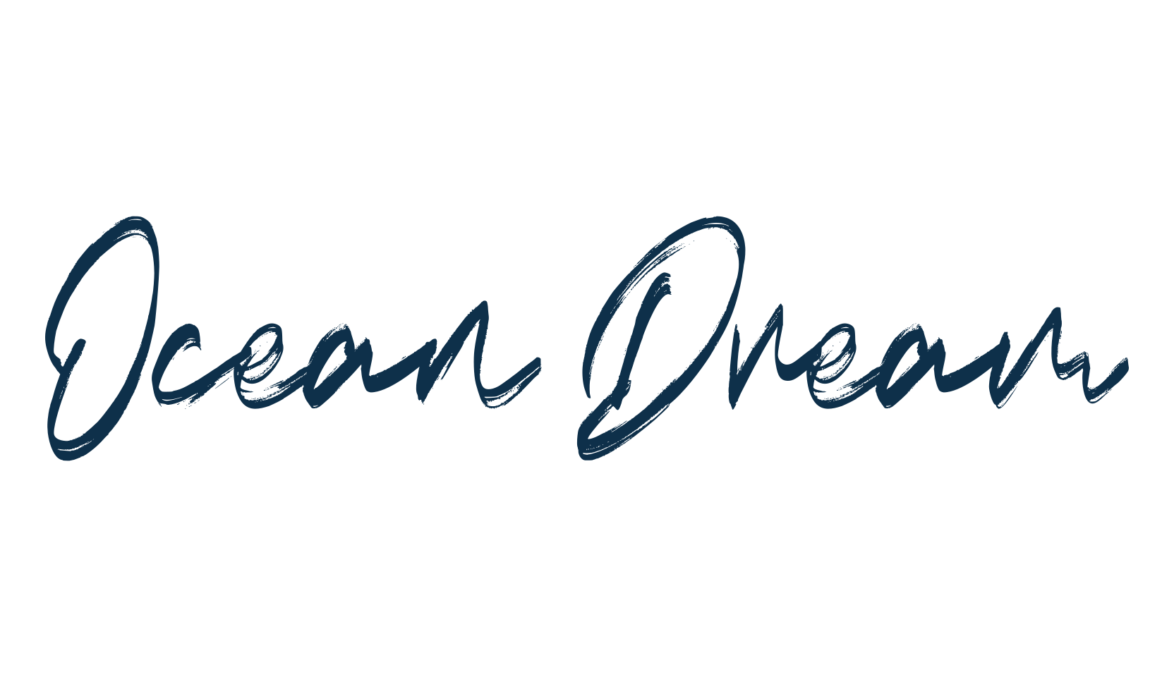 Ocean Dream, brush font preview