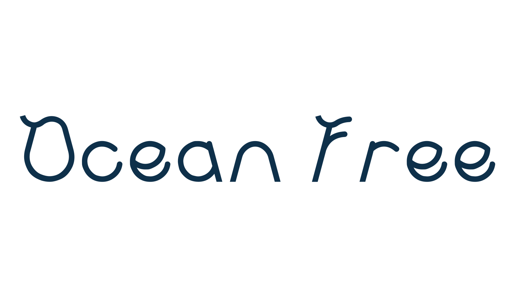 Ocean free, fancy various decorative font preview