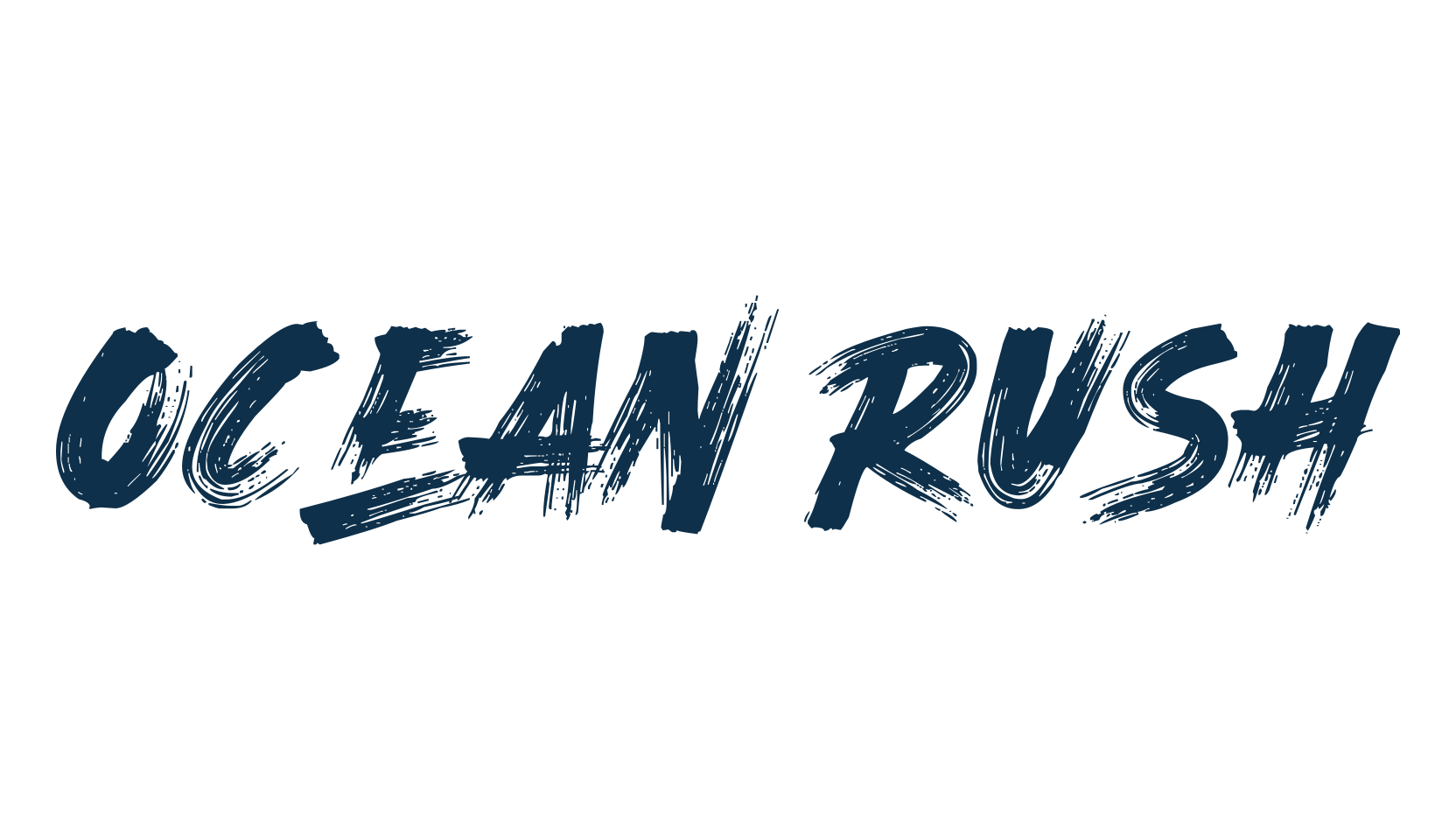 Ocean Rush, script brush fancy decorative calligraphy font preview