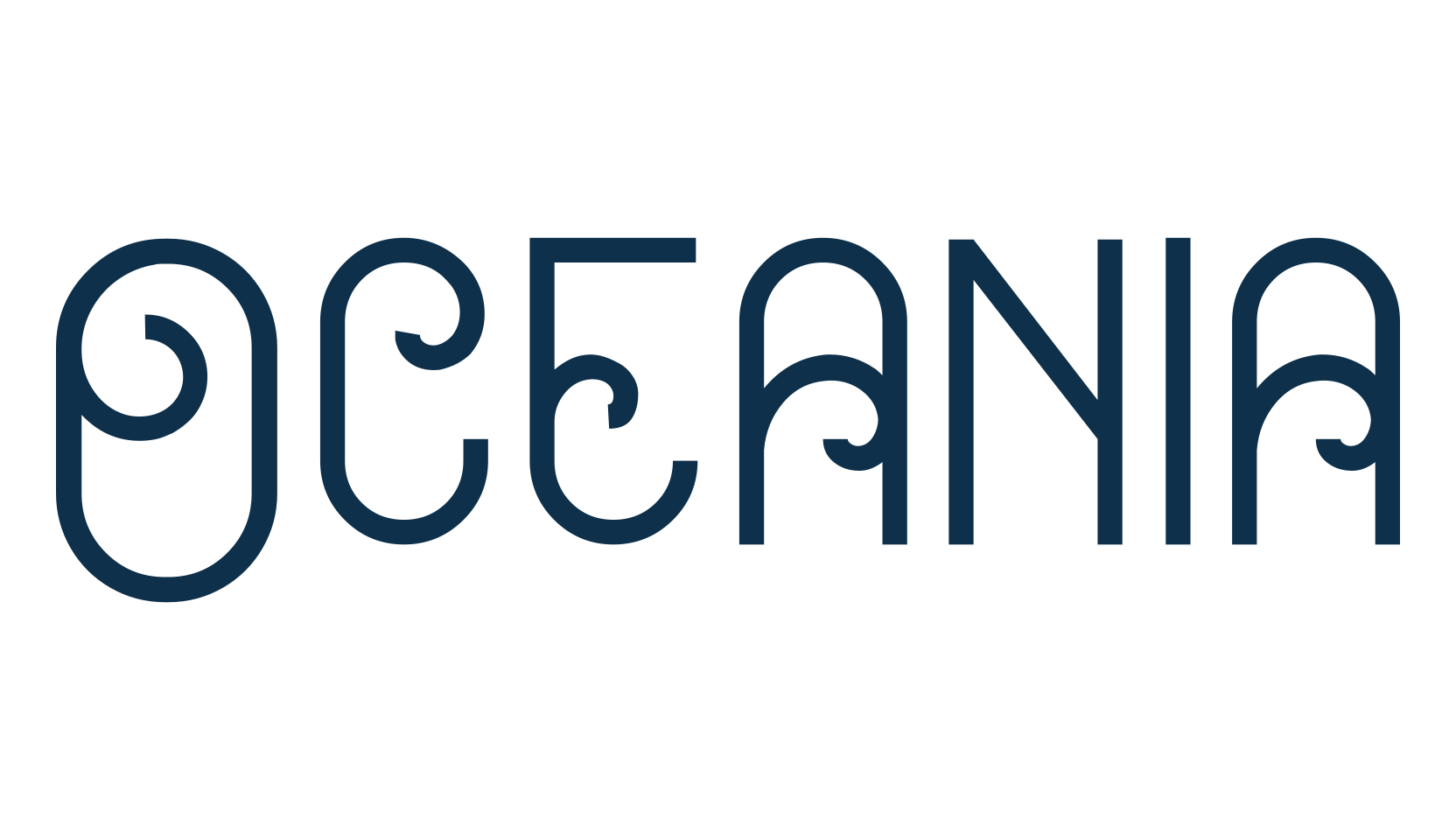 Oceania, fancy retro decorative font preview