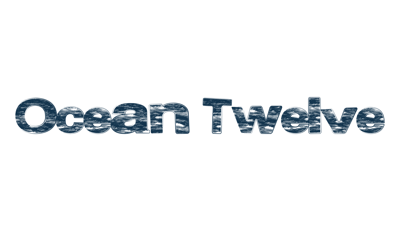 Ocean Twelve, eroded font preview