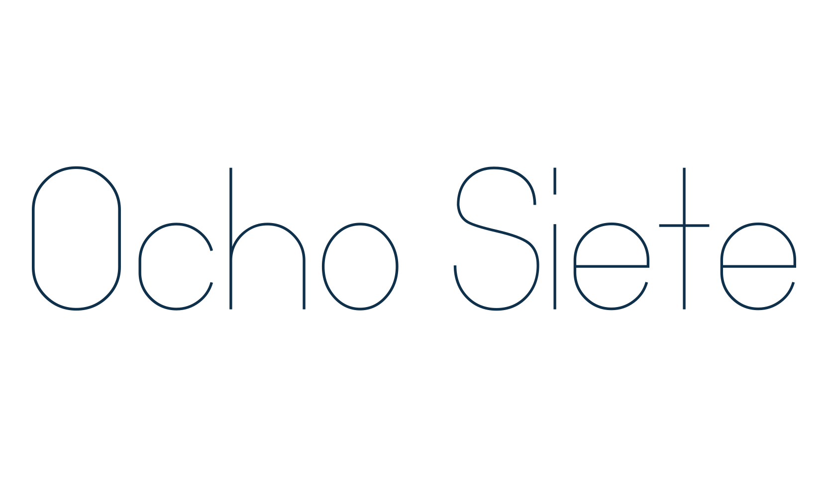 Ocho Siete, sans serif font preview