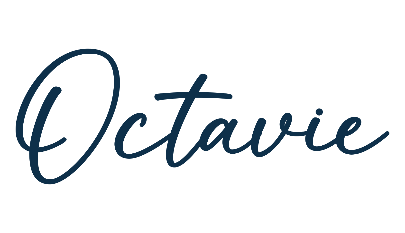 Octavie, script handwritten fancy decorative calligraphy font preview