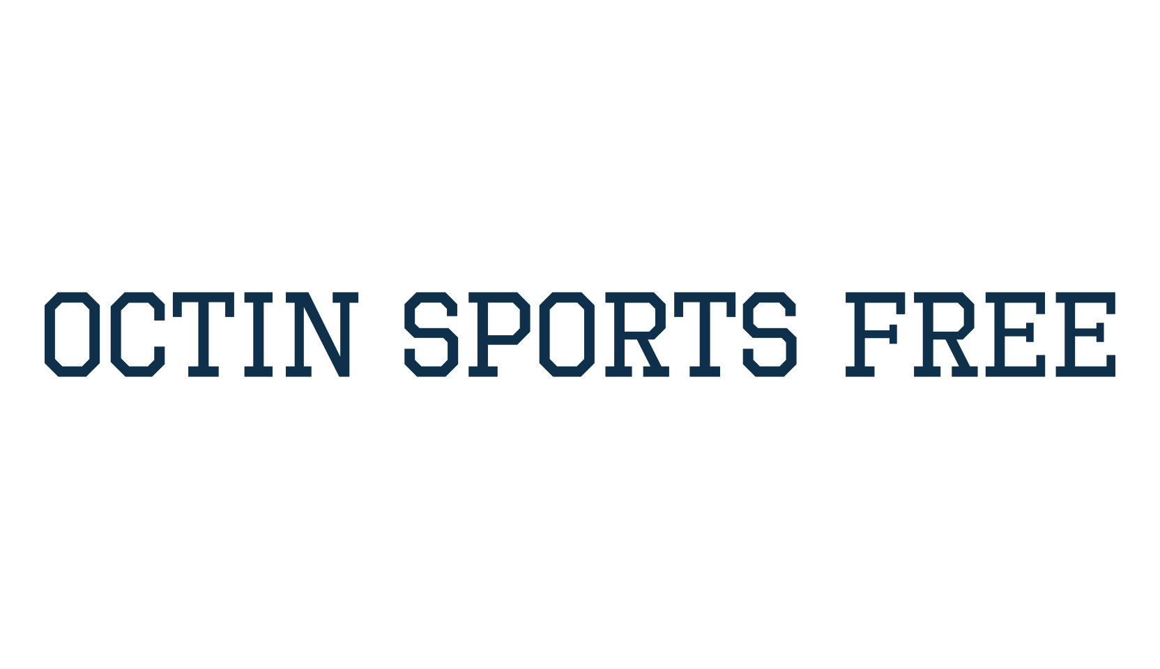 Octin Sports Free, old school font preview