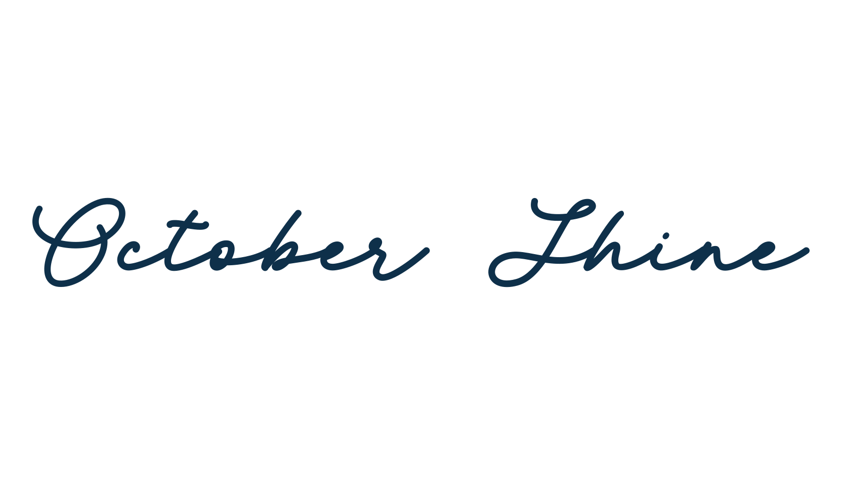October Shine, script handwritten fancy decorative calligraphy font preview