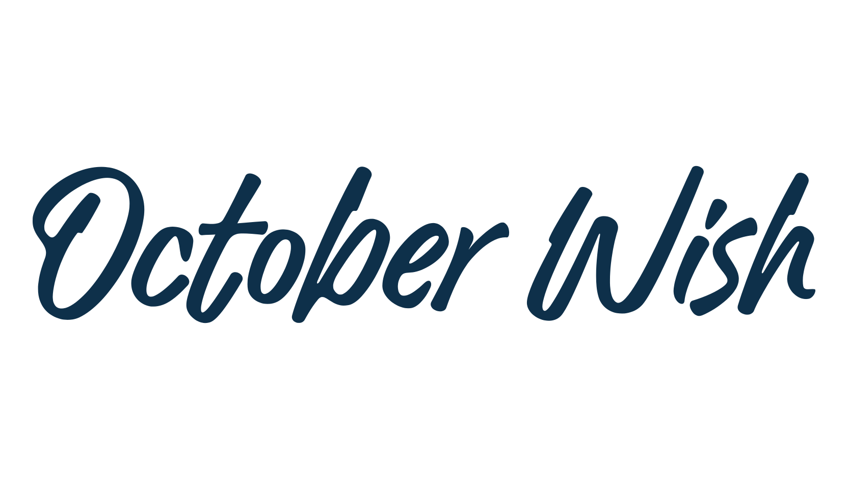 October Wish, handwriting font preview
