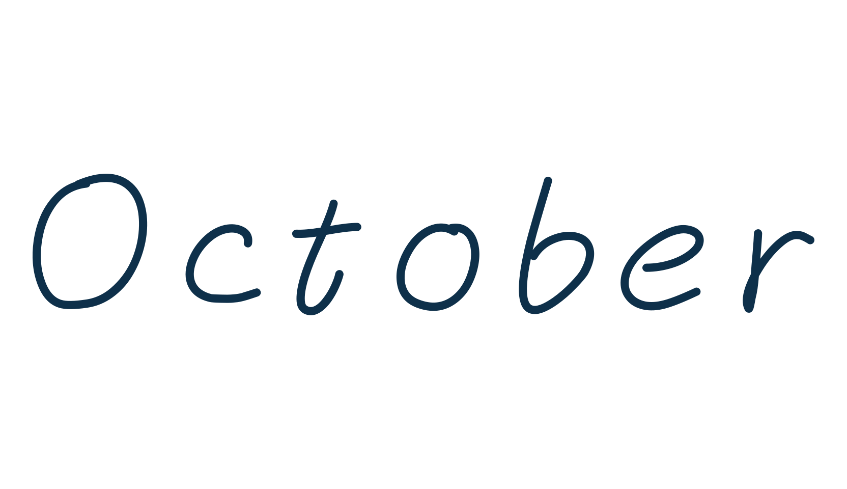 October, script handwritten fancy decorative calligraphy font preview