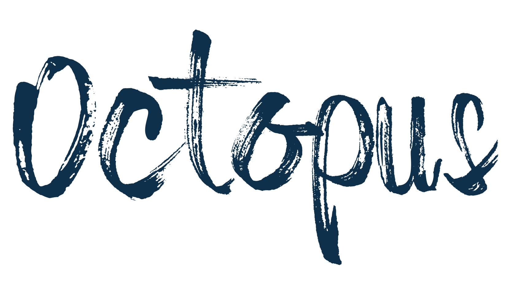 Octopus (octopus-3), script brush fancy decorative calligraphy font preview