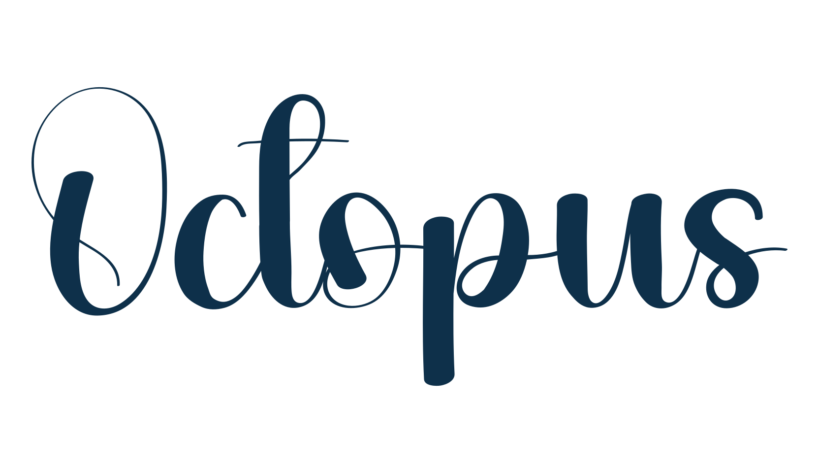 Octopus (octopus-4), fancy decorative font preview