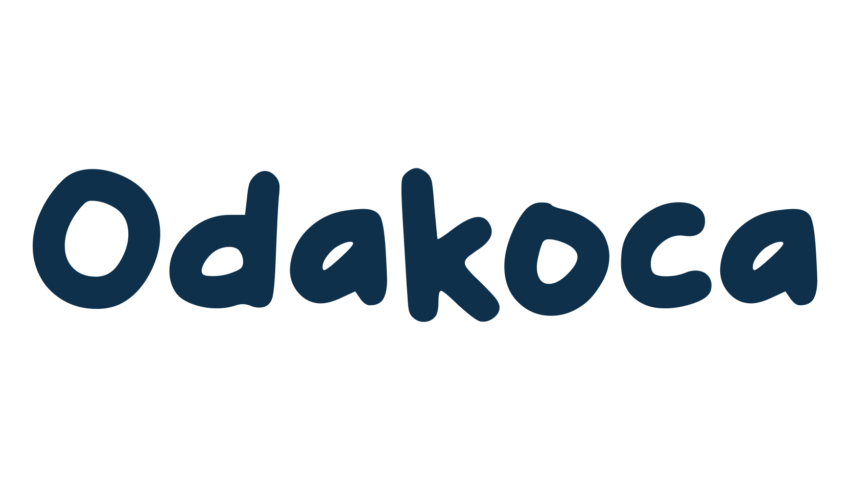 Odakoca, fancy cartoon decorative font preview