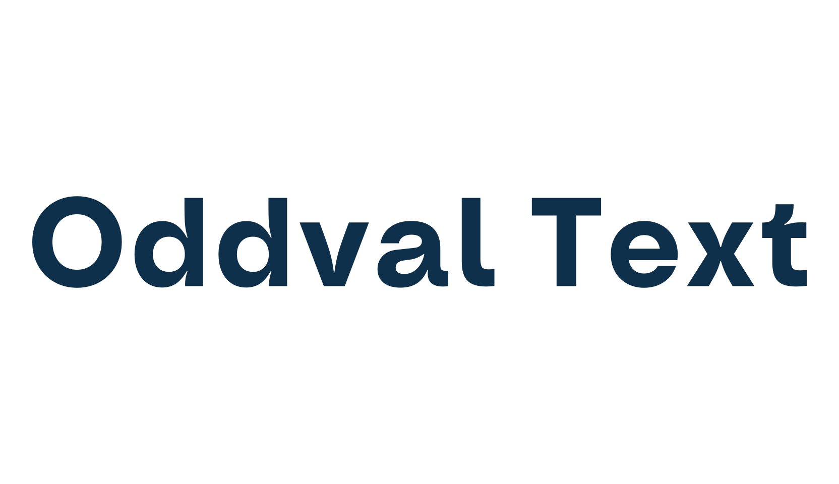 Oddval Text, sans serif font preview