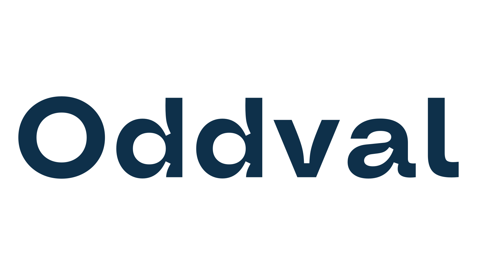 Oddval, basic sans serif font preview