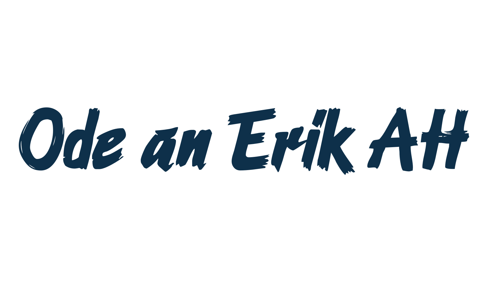 Ode an Erik AH, script brush fancy decorative calligraphy font preview
