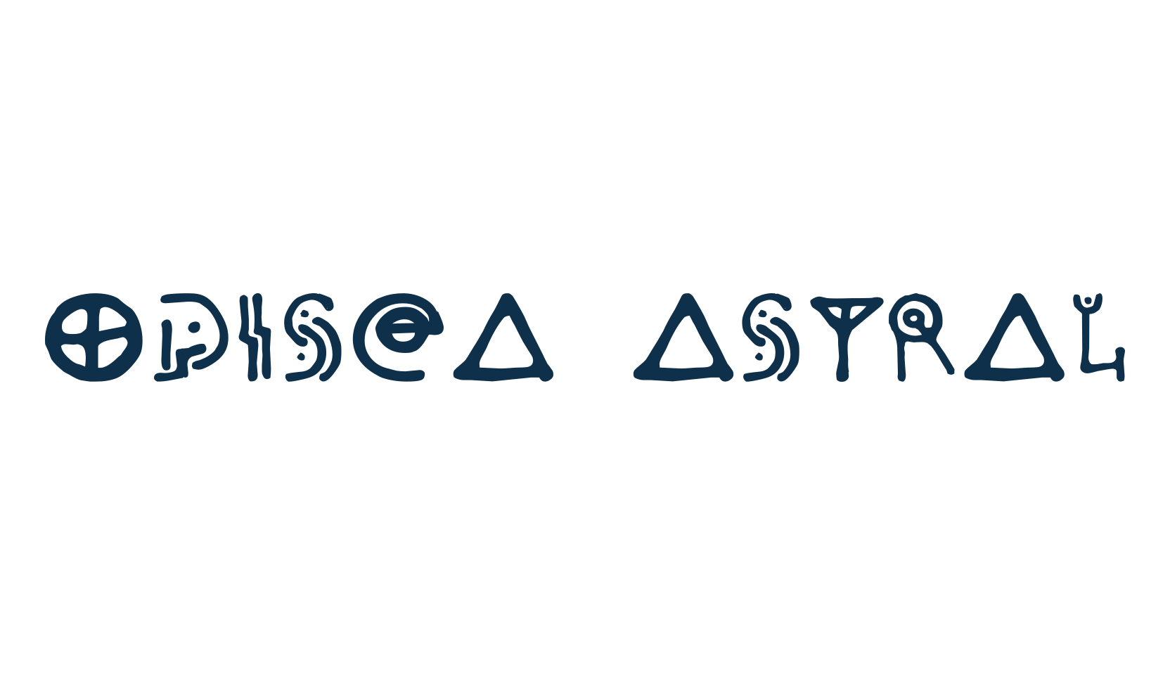Odisea Astral, fancy decorative font preview