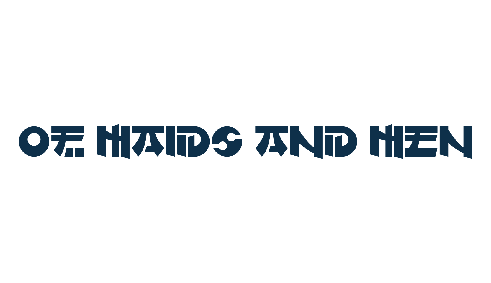 Of Maids And Men, chinese, jpn font preview