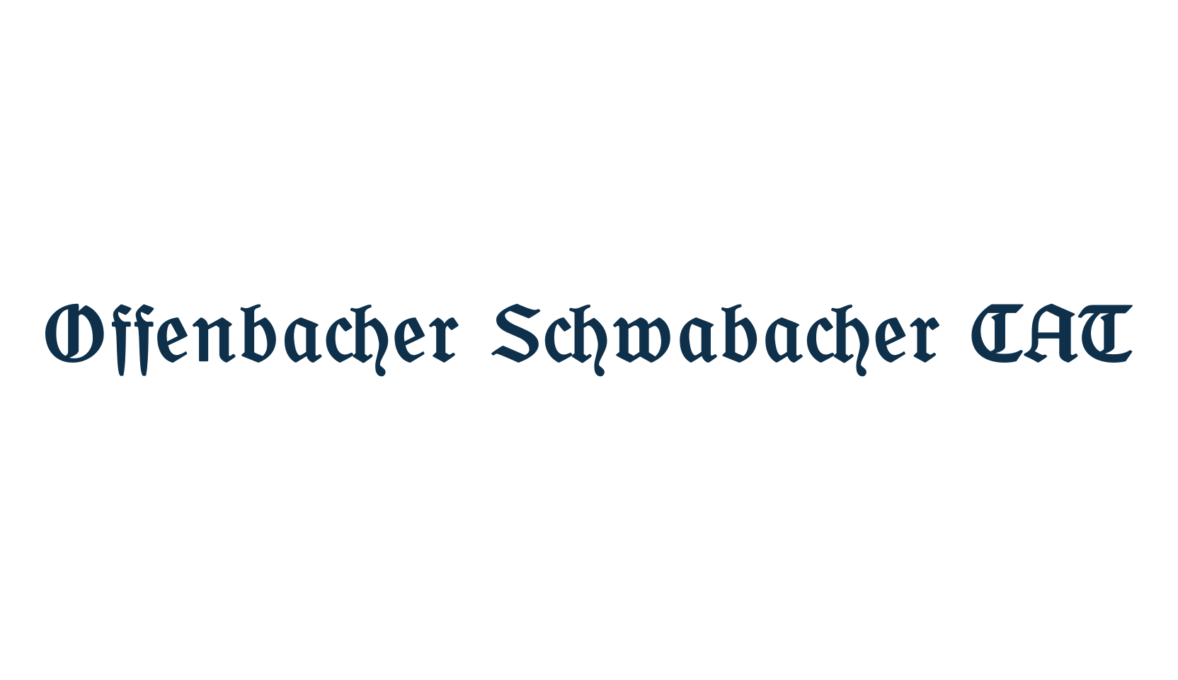 Offenbacher Schwabacher CAT, medieval font preview