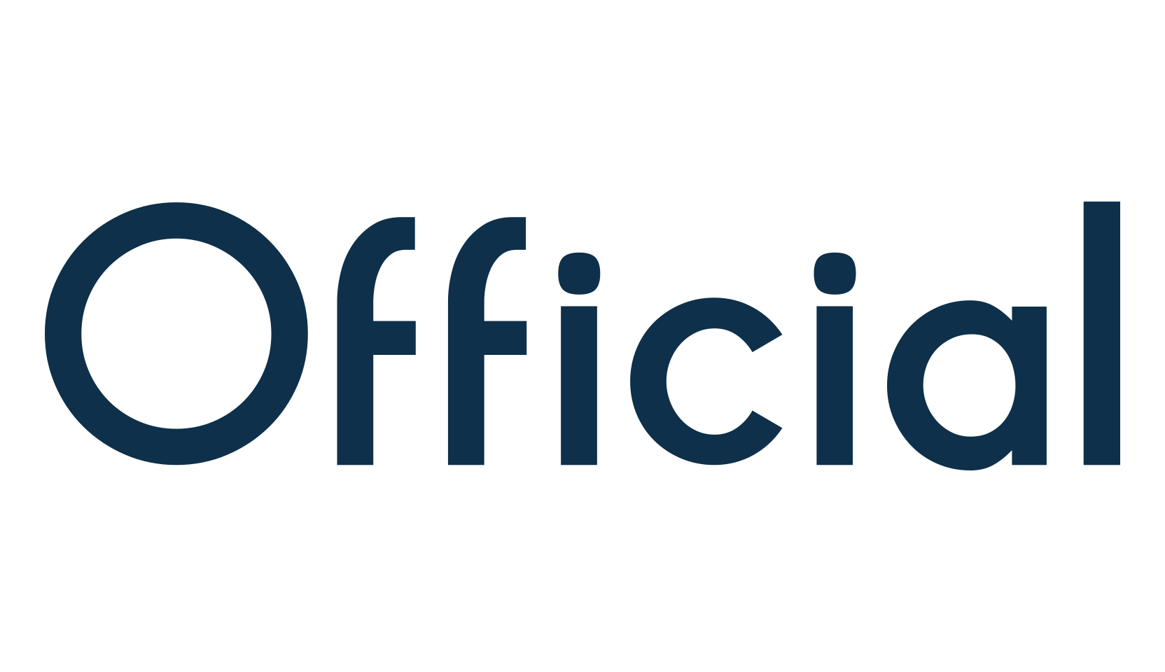 Official (official), retro font preview