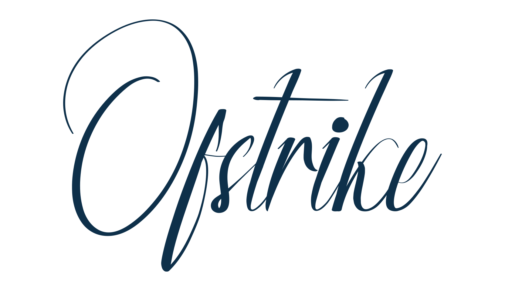 Ofstrike, calligraphy font preview
