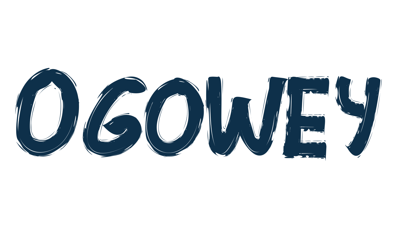 Ogowey, brush font preview