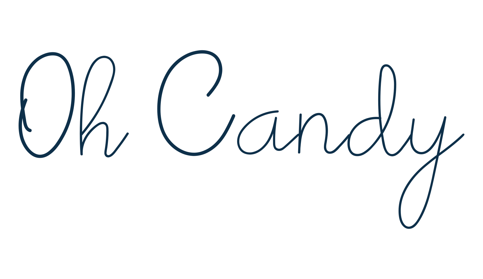 Oh Candy, script handwritten fancy decorative calligraphy font preview