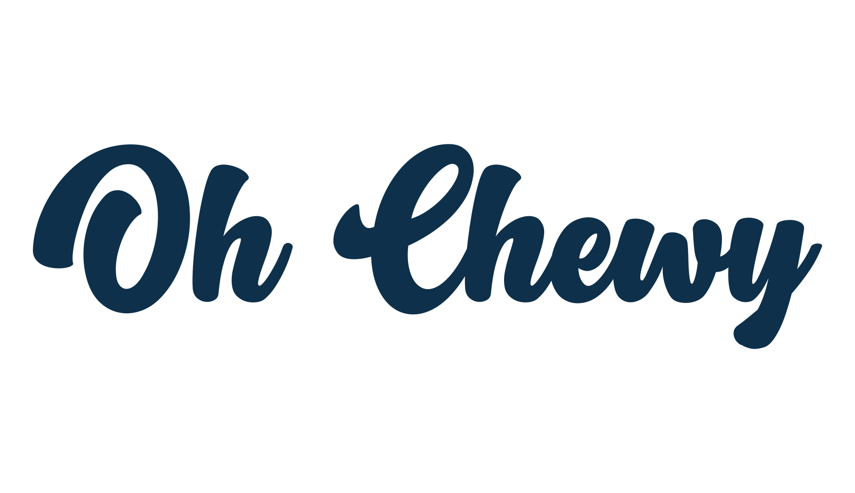 Oh Chewy, old school font preview