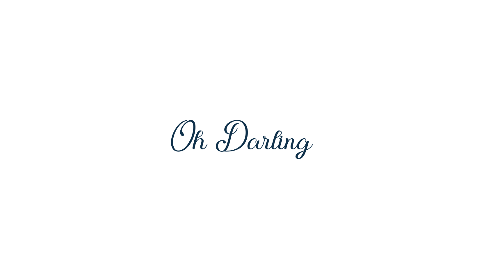 Oh Darling, script calligraphy fancy decorative font preview