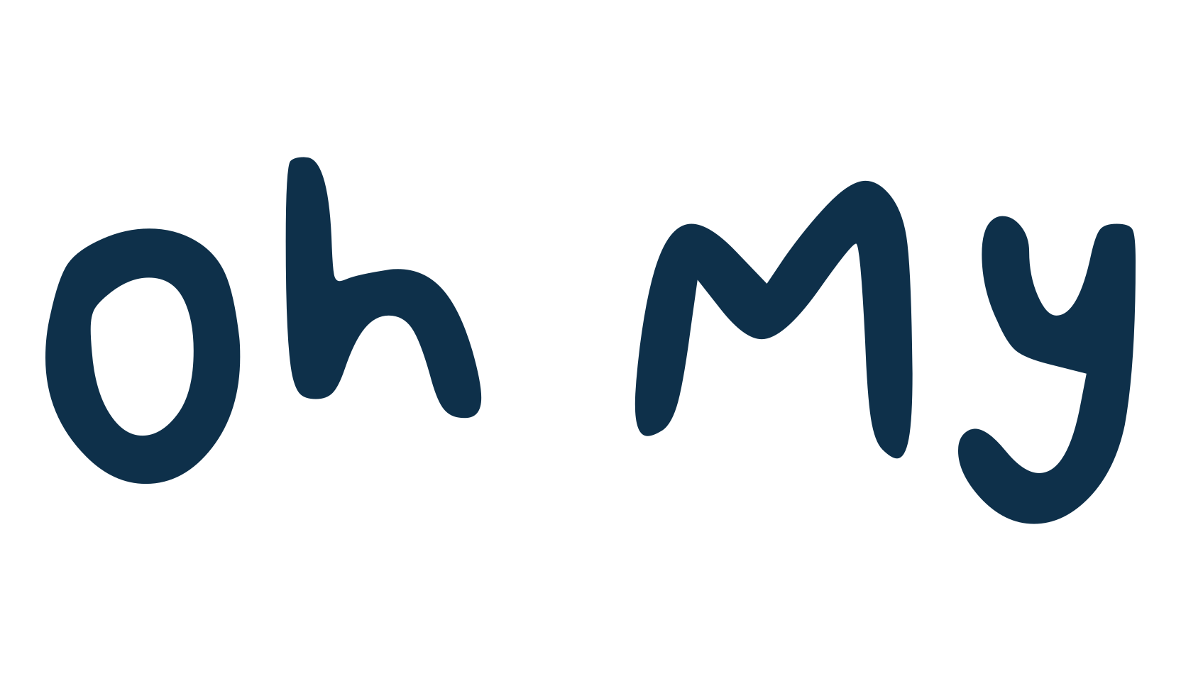 Oh My, script handwritten fancy decorative calligraphy font preview
